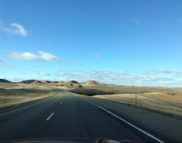 A Month Inside the Oil Boom: the North Dakota highway leading into the Badlands.